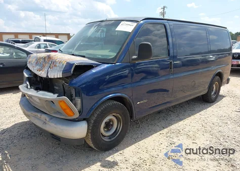 2000 Chevrolet Express z USA, uszkodzony, nr VIN 1GCEG15W5Y1109001
